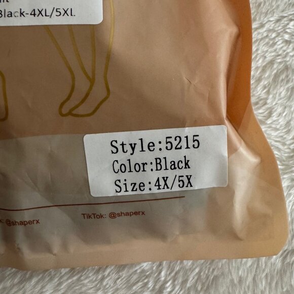 ShaperX 5215 NIB Black Tummy Control Shaper Size 4X/5X - Picture 12 of 13